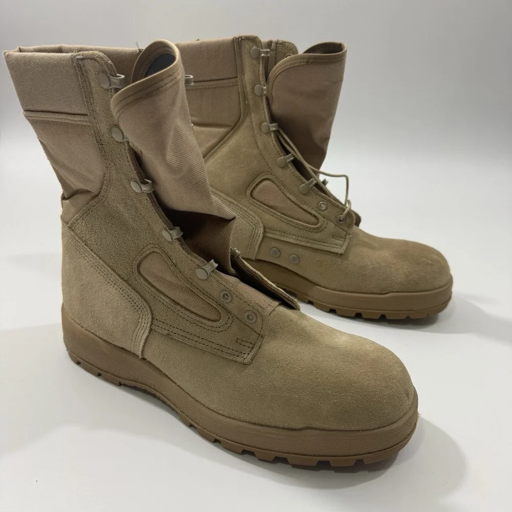 NEW McRae Footwear HW-FR Mens Army HOT Weather Desert Boots Vibram Size 12.5R